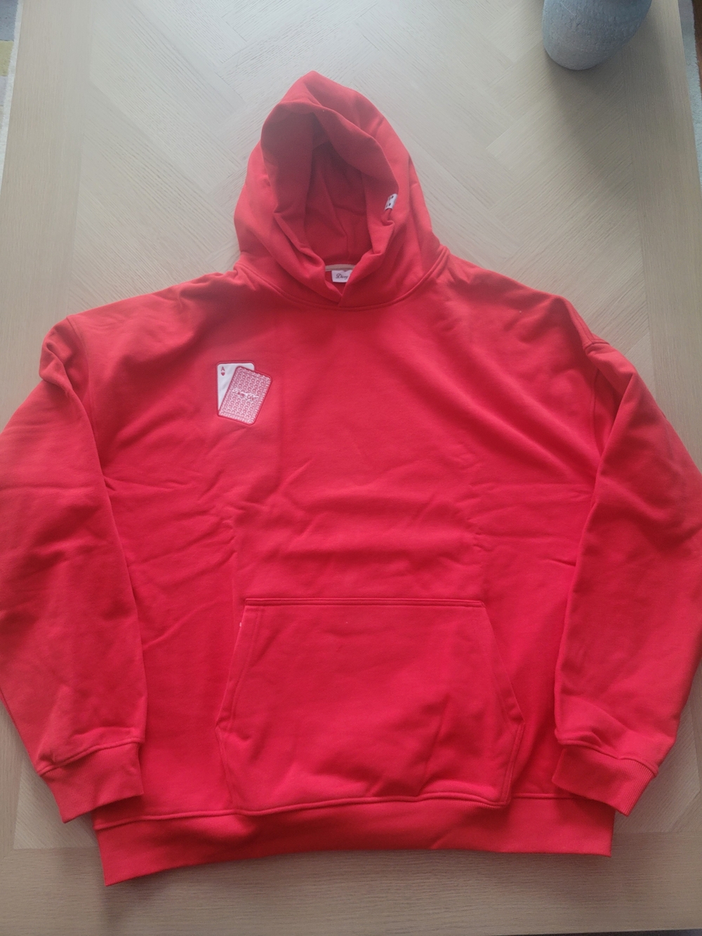 Dicey Golf Men's Red Hooded Pullover Sweatshirt Hoodie Size 2X. Heavy Material